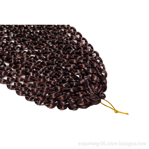 Passion Twist Hair Faux Locs Synthetic Water Wave Afro Kinky Twist Crochet Braids Hair Extension Spring Twist 18inch